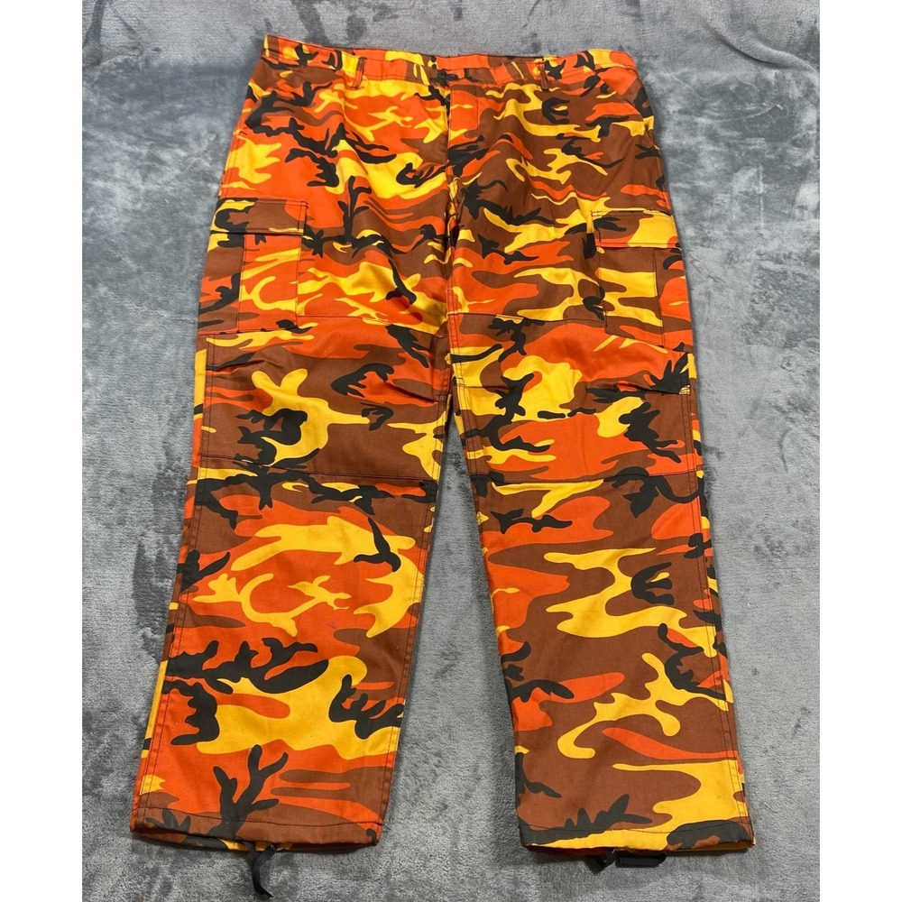 RothCo Ultra Force BDU Cargo Pants Men 2XL 46x31 Camo Military Tactical Orange